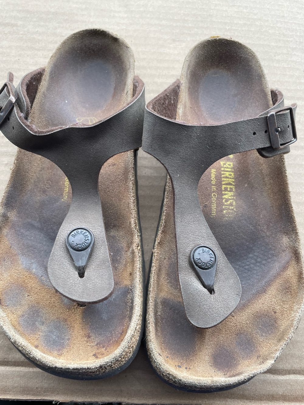 Birkenstock Women's Dark Brown Gizeh Thong Sandals